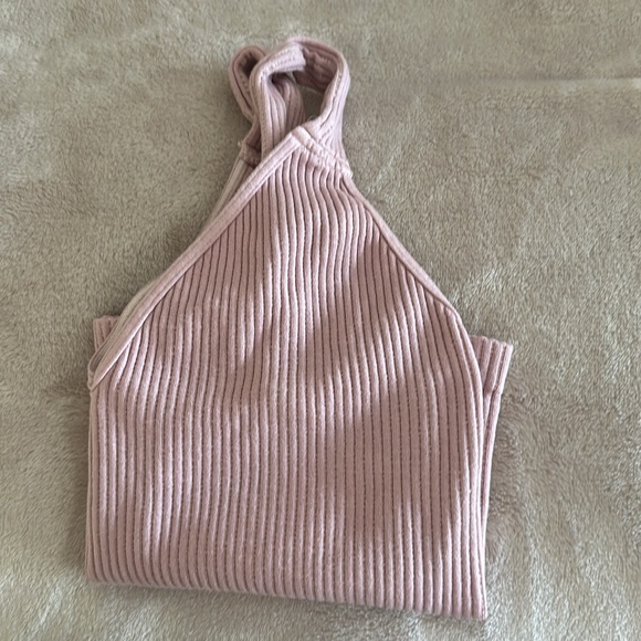 FP Intimately Washed Seamless Crop Top (NWOT) Never Worn - M/L - Rose/Mauve - Picture 3 of 4